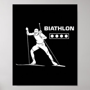 Biathlon Ski Wintersport Langlaufski Poster
