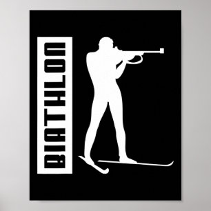 Biathlon Ski Wintersport Langlaufski Poster