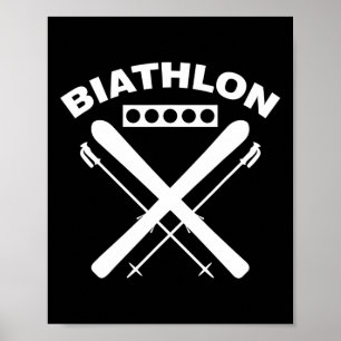 Biathlon Ski Wintersport Langlaufski Poster