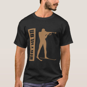 Biathlon Ski Wintersport Langlaufski T-Shirt