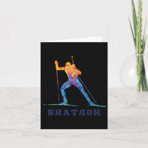 Biathlon Skier Wintersport Langlaufloipe Karte