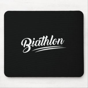Biathlon Skifahren Biathlete Shooting Mousepad