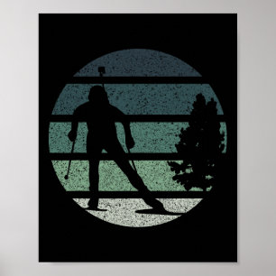 Biathlon Skisport Winter Retro Vintage 1 Poster