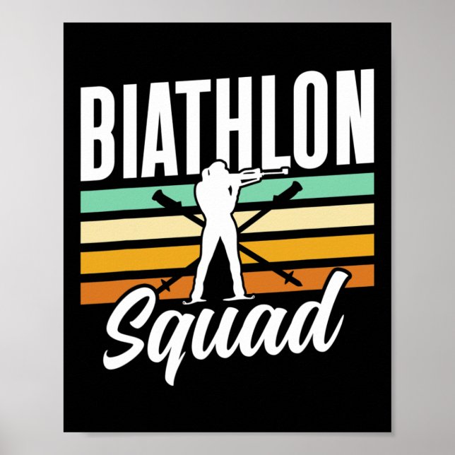 Biathlon Squad Biathlete Biathlon Poster (Vorne)