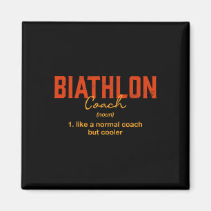 Biathlon-Trainer Definition Sonniges Biathlete Spa Magnet