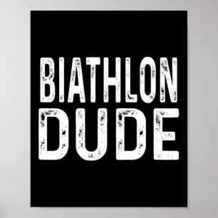 Biathlon Typ Distressive Sprint Pursuit Relay Trac Poster
