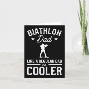 Biathlon Vater wie ein regelmäßiger Vater, aber Co Karte