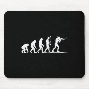 Biathlon Winter Skifahren Rafelschießen Biath Mousepad
