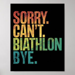 Biathlon Winter Skifahren Rafelschießen Biath Poster