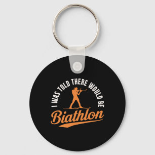 Biathlon Winter Skifahren Rafelschießen Biath Schlüsselanhänger