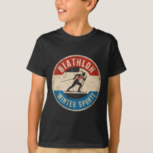 Biathlon Winter Skifahren Rafelschießen Biath T-Shirt
