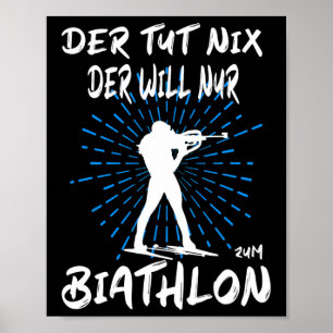 Biathlon Winter Sport Biathlet Lugano Gestern und  Poster