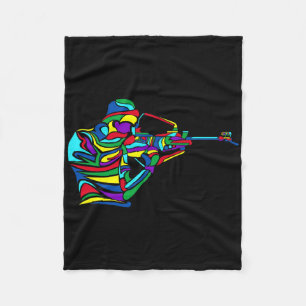 Biathlon Winter Sport Biathlete Fleecedecke