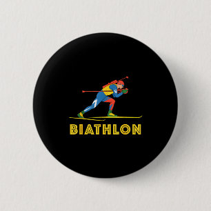 Biathlon-Wintersport Langlauf Button