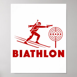 Biathlon Wintersport Langlauf Poster