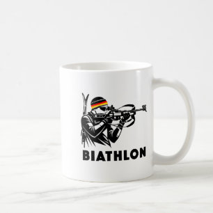 Biathlon-Wintersport Skilanglauf Kaffeetasse