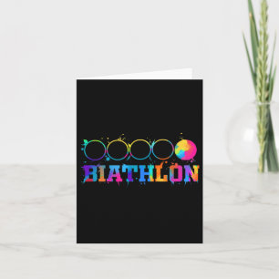 Biathlon-Ziel-Shooting-Stand-Geschenk Karte