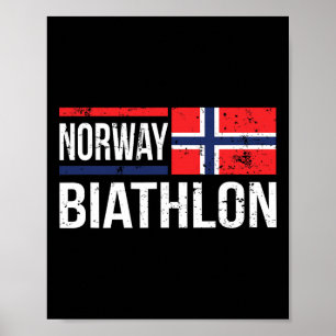 Biathlon-Ziel-Ski-Wettbewerb Poster