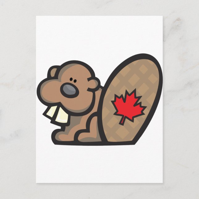 Biaver Canada Postkarte (Vorderseite)