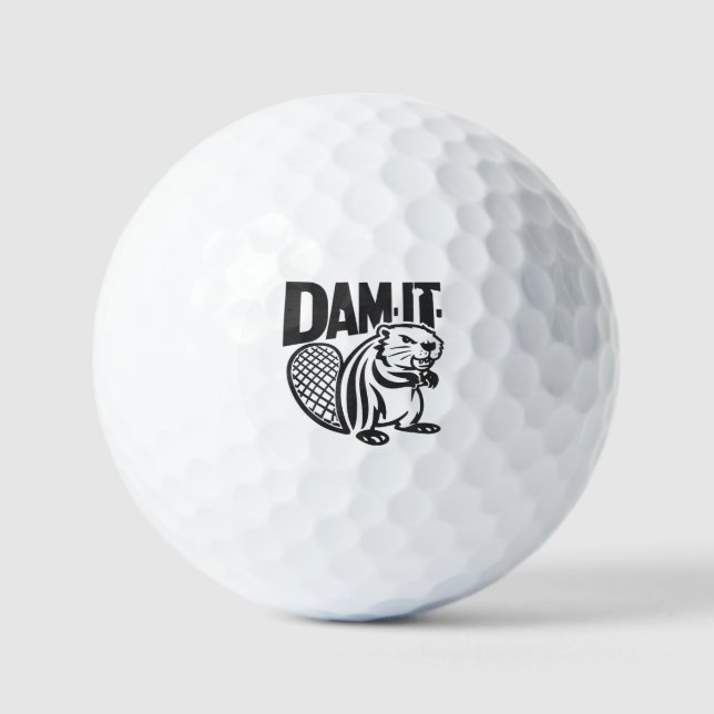 Biaver Dam it Golfball (Vorderseite)