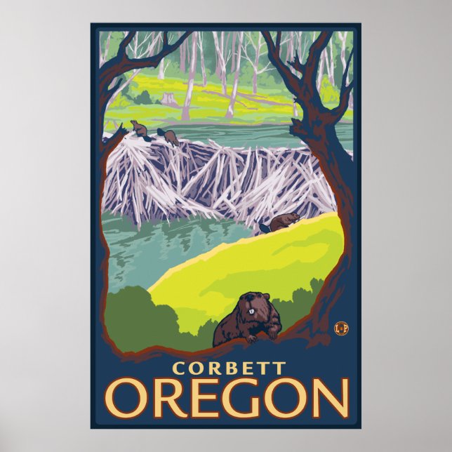 Biaver Family - Corbett, Oregon Poster (Vorne)