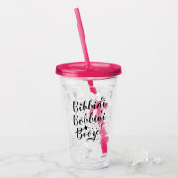 Bibbidi Bobbidi Booze Funny Magic Black Script