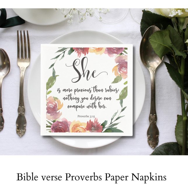 Bibel als Sprichworte Papier Napkins Serviette (Von Creator hochgeladen)