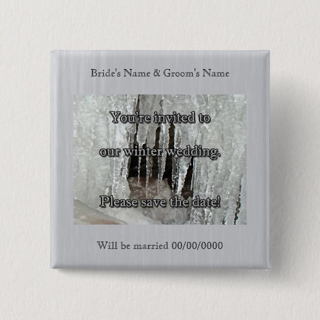 Bibel auf der Dietz Mill Road Save the Date Button (Vorderseite)