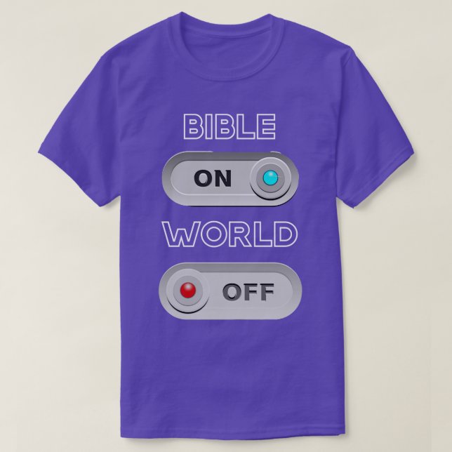 Bibel auf der Welt T-Shirt (Design vorne)