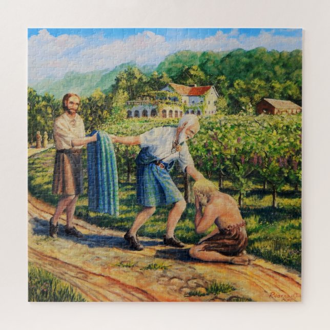 Bibel, biblisch, biblisch, der Prodigal Son, Weinb Puzzle (Horizontal)