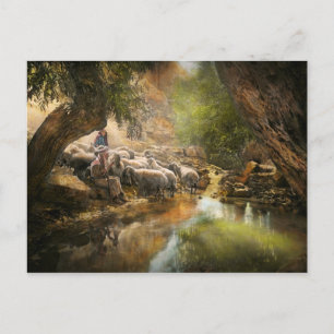 Bibel - Der Herr ist mein Hirte - 1910 Postkarte