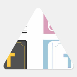 Bibel Dreieckiger Aufkleber