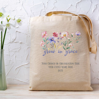 Bibel für Wildblumen wachsen in Grace Tragetasche
