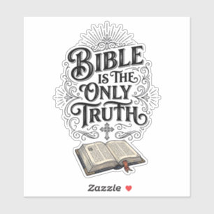 Bibel Ist Die Einzige Wahrheit Christliches T-Shir Aufkleber