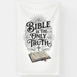 Bibel Ist Die Einzige Wahrheit Christliches T-Shir Banner