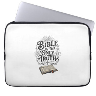 Bibel Ist Die Einzige Wahrheit Christliches T-Shir Laptopschutzhülle