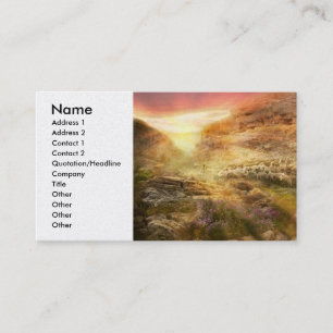 Bibel - Ja, obwohl ich 1920 durch das Tal spaziere Visitenkarte