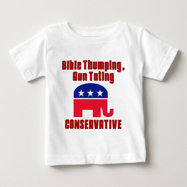 Bibel kolossal, Gewehr Totin KONSERVATIVER Baby T-shirt (Vorderseite)