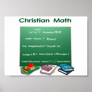 Bibel-Mathe Poster