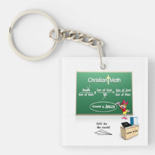 Bibel-Mathe-Schlüsselanhänger Schlüsselanhänger
