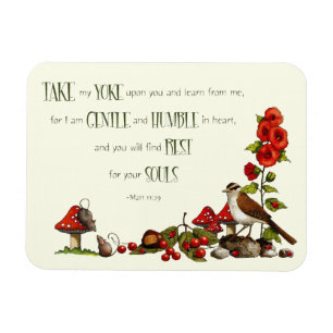 Bibel: Nehmen Sie mein Joch: Natur-Kunst, Jesus Magnet