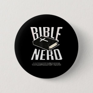Bibel-Nerd Christliche Theologie Student Heiliger Button