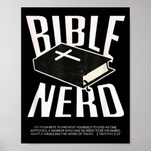 Bibel-Nerd Christliche Theologie Student Heiliger Poster