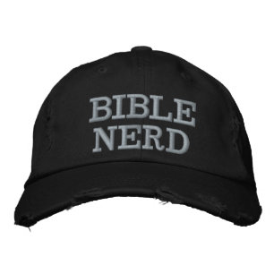 Bibel-Nerd-Typografie Christlich Lustig Bestickte Baseballkappe
