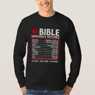 Bibel-Notrufnummern Christliche Bibel und Jesus T-Shirt