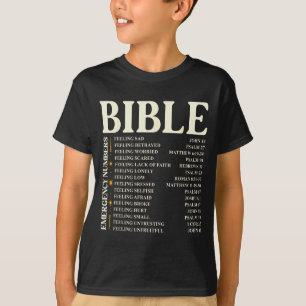 Bibel-Notrufnummern - Lustige christliche Bibel &a T-Shirt