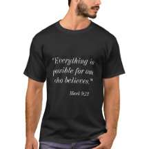 Bibel-Quoute Mark9:23 Live-Tshirt