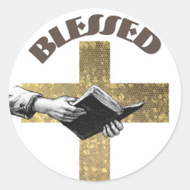 Bibel Runder Aufkleber