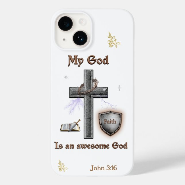 Bibel Schrift Case-Mate iPhone Hülle (Rückseite)