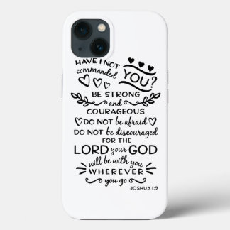 Bibel-Schrift Verse Joshua 1:19 iPhone 13 Hülle